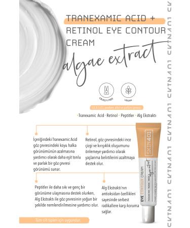 Skin401 Eye Contour Retinol Peptide & Tranexamic Acid Care Cream 20ml - Buy Online on GoSupps.com