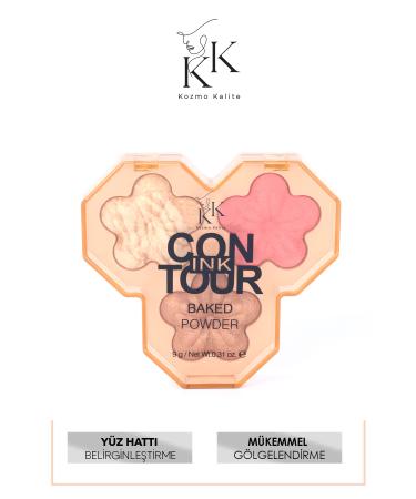 cosmoquality Highlighter Blush Contour Palette