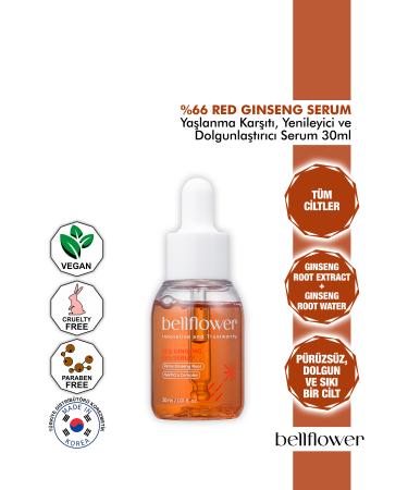 Bellflower f Red Repairing Revitalizing Anti-Aging and Plumping Serum with Red Ginseng 30ml