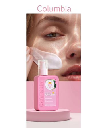 Columbia Pink Tone-Up Face Spf 50 Skin Brightening Tone-Equalizing Pink Face Sunscreen 165 ml All Skin Types - Buy Online on GoSupps.com