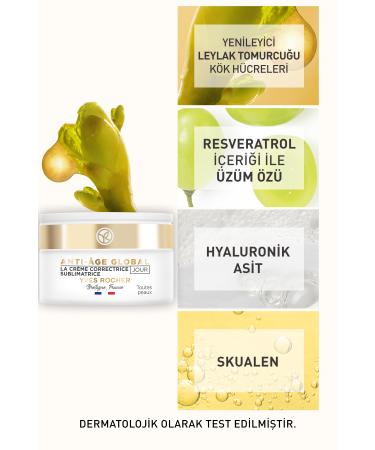 Yves Rocher Regenerating Day Cream for Reducing Appearance of Aging Wrinkles Fine Lines 50ml eleg.3101 - Buy Online on GoSupps.com