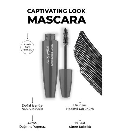 Alix Avien Captivating Look Mascara - Captivating Look - Voluminous and Perfectly Curled Lashes