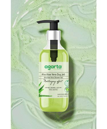 Agarta Natural Aha Aloe Vera Shower Gel 400 Ml - Buy Online on GoSupps.com