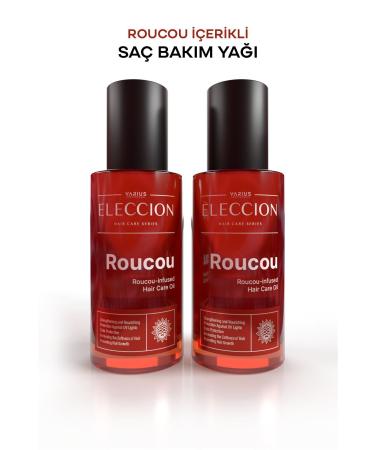 VAR US PROFESSIONAL Hair Care Oil with Roucou Content 100 ml X 2 Pieces Natural and Strong Appearance