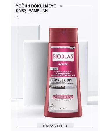 Bioblas Forte Intensive Anti-Hair Loss Herbal Shampoo 360 Ml 2 Pieces - Buy Online on GoSupps.com