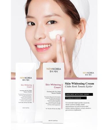 NewKorea Skin Whitening Brightening Anti-Spot Cream 60 ML (Enriched With Zinc Oxide & Titanium Dioxide) - Buy Online on GoSupps.com