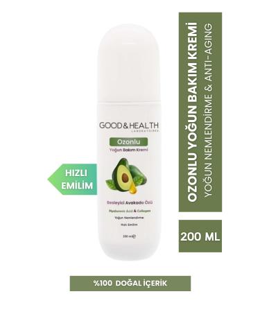 Good & Health Avocado Extract Ozonated Nourishing Moisturizer for Normal and Dry Skin 200 ml