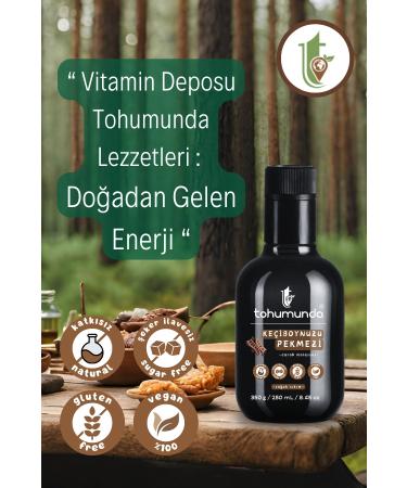 Carob Molasses in Seeds 350 Gr (Natural No Sugar Added Vacuum Cauldron) - Buy Online on GoSupps.com