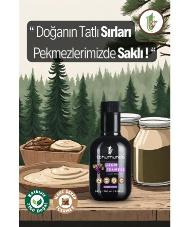 Grape Molasses in Seed 350 Gr (NATURAL WITHOUT ADDING SUGAR VACUUM BOILER MOLASSES) - Buy Online on GoSupps.com