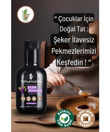 Grape Molasses in Seed 350 Gr (NATURAL WITHOUT ADDING SUGAR VACUUM BOILER MOLASSES) - Buy Online on GoSupps.com