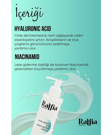 Raffia Cosmetics Intensive Moisturizing and Nourishing Hyaluronic Acid Cream 200ml - Buy Online on GoSupps.com
