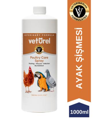 Veturel Poultry Care Bird Chicken Parrot Canary Feather Care Eye Foot Wound Infection Refill 1000ml
