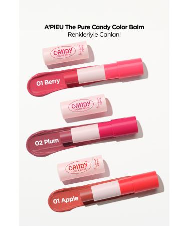 Missha Moisturizing Lips Shiny Finish Tinted Lip Balm A'pieu The Pure Candy Color Balm No.03 Apple - Buy Online on GoSupps.com