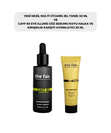 The Fair the fair. Multi Vitamin Gel Toner 30 ml and Brightening Eye Contour Serum 30 ml