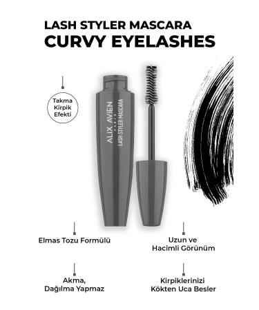 Alix Avien Lash Styler Mascara-False Lash Effect-Voluminous and Perfectly Curled Lashes