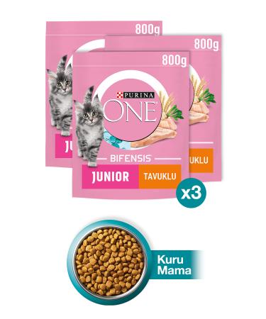 Purina One Junior Chicken Kitten Food 800 Gr x 3 Pieces
