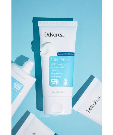 Dr.Korea Daily Anti-Wrinkle Hydrating Sun Cream New Generation Filter Anti-Wrinkle Sun Cream 60ml - Buy Online on GoSupps.com