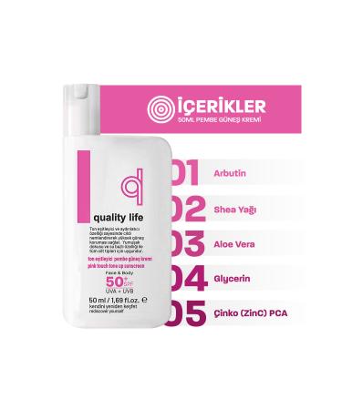Quality Life Skin Tone Equalizer Tinted Sunscreen - Pink - Tone Up Pink Touch SPF 50+ Factor Tone Brightener - Buy Online on GoSupps.com