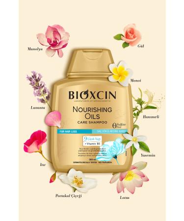 Bioxcin Nourishing Oils Care Shampoo 300 ML - Sulfate-Free Dry and Damaged Hair Anti-Hair Loss - Buy Online on GoSupps.com