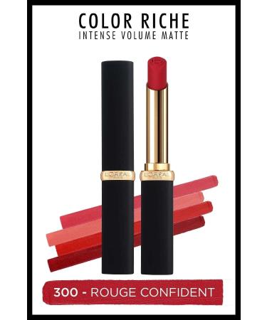 L'Oreal Paris Color Riche Colors Of Worth Intense Volume Matte Lipstick - 300 Rouge Confident