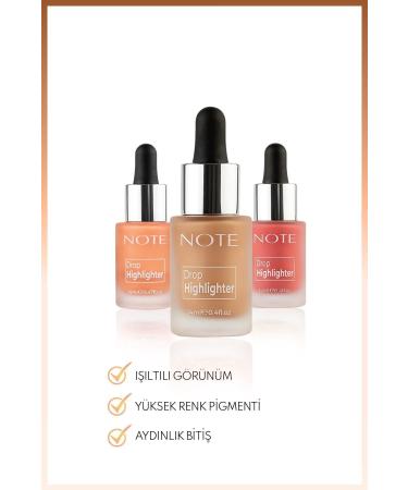 Note Cosmetics Drop Highlighter Luminous Liquid Illuminator - 02 Charming Desert - Buy Online on GoSupps.com