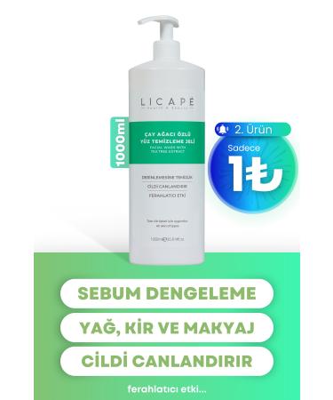 Licape Tea Tree Essence Facial Cleansing Gel 1000ml