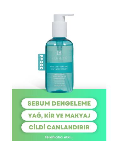 Licape Tea Tree Essence Facial Cleansing Gel 200 ml - Buy Online on GoSupps.com