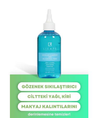 Licape Pore Tightening Purifying and Oil Balancing Tonic 200ml - Buy Online on GoSupps.com