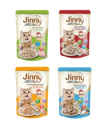 JInny 4 Types of Cat Wet Food