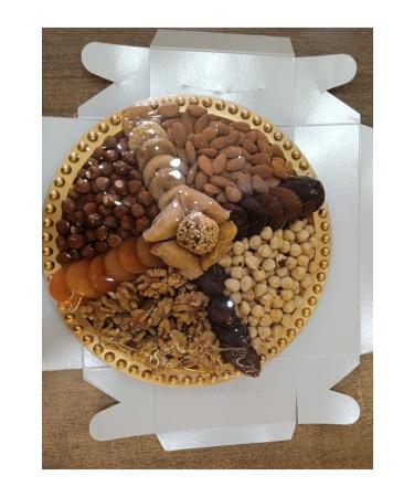 TALAS Dried Fruits and Nuts Mixed Dried Fruits and Nuts Plate Round 1 KG