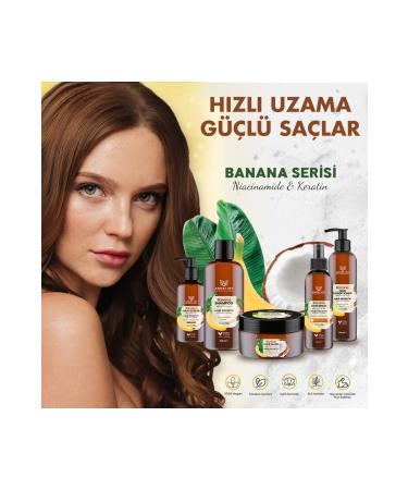 Ashley Joy Vegan Keratin Intensive Care Banana Shampoo 400 ml Helps to Grow Fast - Buy Online on GoSupps.com