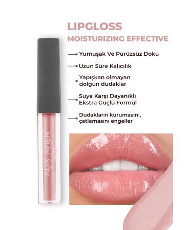 Alix Avien Moisturizing Non-Stickly Lip Gloss - Lipgloss 08 Babe Nude