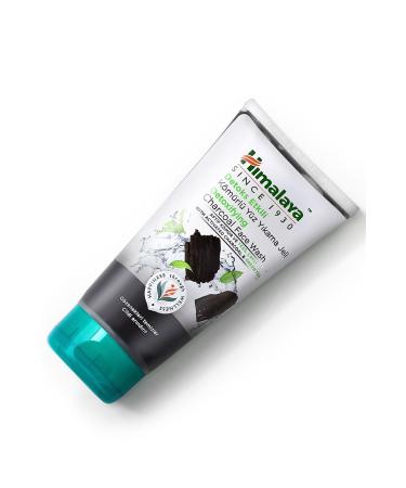 Himalaya Since 1930 Detoxifying Purifying Face Wash Gel Active Charcoal Green Tea Paraben Free All Skin Types 150 ml - Buy Online on GoSupps.com
