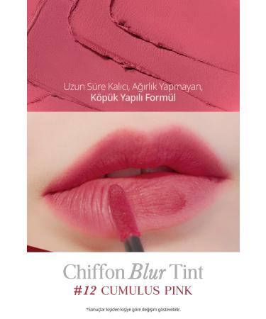 CLIO Smooth and Velvety Textured Natural Looking Tint CLIO Chiffon Blur Tint (12 Cumulus Pink) - Buy Online on GoSupps.com