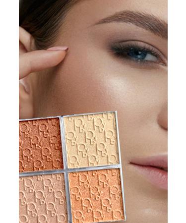 wwbeauty Highlighter Palette - With Lip Pencil Gift