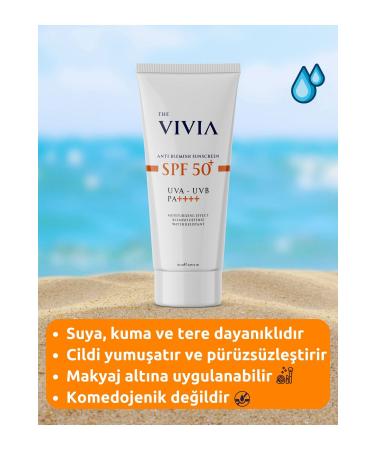 The Vivia Anti-Spot High Protection Spf50 Face Sun Cream All Skin Types 50 ml - Buy Online on GoSupps.com