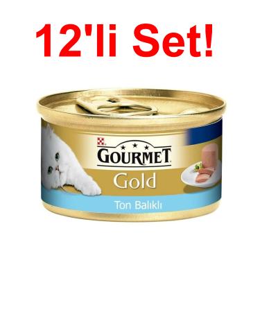 Gourmet Gold Tuna Minced Tuna Cat Canned Food 85g X 12PCS