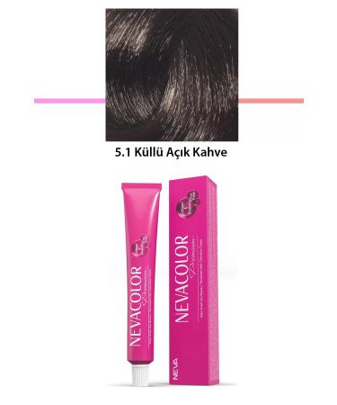 Heez Premium 5.1 Ash Light Brown - Permanent Cream Hair Dye 50 g Tube