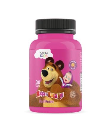 Voonka Next Voonka Kids Masha and the Bear Kidmuno 30 Chewable Tablets