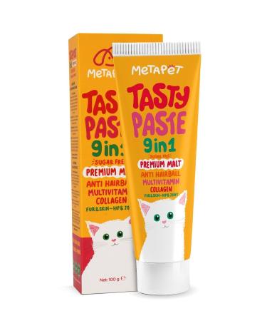 Metapet 9in1 Multivitamin Paste for Cats Feather Joint Glucosamine Kitten Health Support Malt 100ML - Buy Online on GoSupps.com