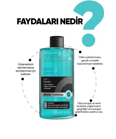 mineaderm Face and Make-up Cleansing Water/micellar Cleansing Water - Buy Online on GoSupps.com
