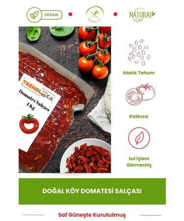 Trend Loca Gaziantep Sun Dried Homemade Tomato Paste 4 Kg - Buy Online on GoSupps.com