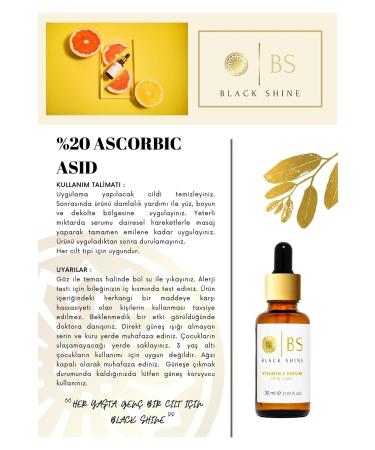 Black Shine BS Vitamin C Brightening Serum 30 ml - Buy Online on GoSupps.com