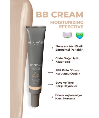 Alix Avien Bb Cream Natural Concealer-Moisturizer Effective Satin Shine-bb Cream 20 Light To Medium