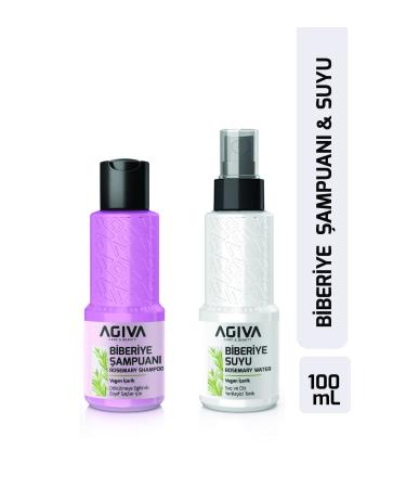 Agiva Rosemary Shampoo & Rosemary Water Anti-Hair Loss and Fast Hair Growth Effect 100 ml 2-Piece Set