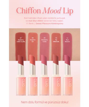 CLIO Soft Textured Light Matte Lipstick CLIO Chiffon Mood Lip (09 Strawberry Cookie) - Buy Online on GoSupps.com