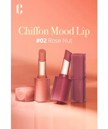 CLIO Soft Textured Light Matte Lipstick CLIO Chiffon Mood Lip (02 Rose Nut) - Buy Online on GoSupps.com