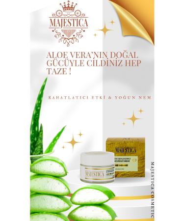 Majestia Aloevera Moisturizing Hand Face and Body Cream 50 ml - Buy Online on GoSupps.com