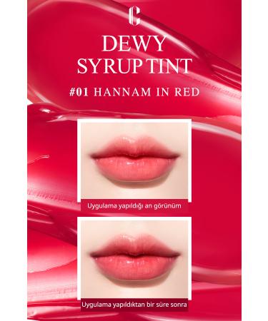 CLIO Clio Dewy Syrup Tint (01 Hannam in Red) - Moisturizing Long-Lasting Tint in Luminous Colors - Buy Online on GoSupps.com