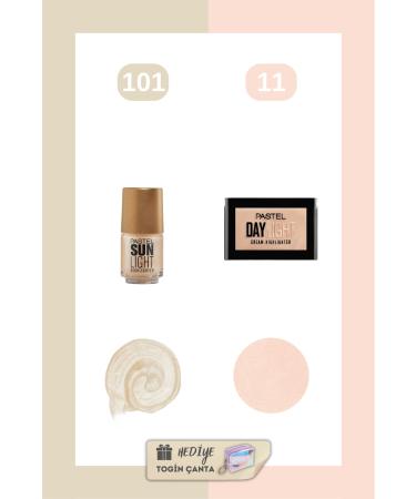 Pastel Mix Set - Liquid Highlighter 101 + Cream Highlighter 11 + Togin Bag Gift